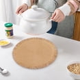 thumbnail image 5 of Tapis de Table Rond Tissé 38 cm Isolation Thermique Anti-Huile Imperméable Napperon pour Table à Manger Café Maison Restaurant, 5 of 5