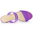 thumbnail image 4 of BLISSFUL STEP Women's Strappy Chunky Heel Slides Mules Sandals, 4 of 6