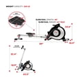 thumbnail image 2 of Sunny Health & Fitness Magnetic Rowing Machine - Silver - SF-RW520084S, 2 of 9