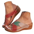 thumbnail image 3 of DAFEI Sandales pour Femmes Sandales de Plage Confortables Sandales de Plage pour Dames Chaussures Compensées d'Été Pantoufles pour Femmes Sandales Bohèmes Chaussures Mode, 3 of 8