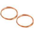 thumbnail image 1 of Unique Bargains Soft Copper Wire, 2Pcs 12Gauge/2mm Diameter 1.2m/3.9ft Spool Craft Wire, 1 of 5