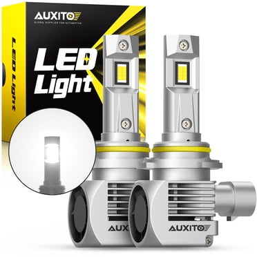 AUXITO 9005 HB3 LED Headlight Bulbs 6000K White, 100W 20000 Lumens, 600% Brighter HB3ll 9005ll 9005 Headlight Bulbs, Pack of 2