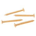 thumbnail image 4 of lionlar 4 Pieces Gold Neck Plate Mounting Screws For ST Electric Guitar Parts, 4 of 6