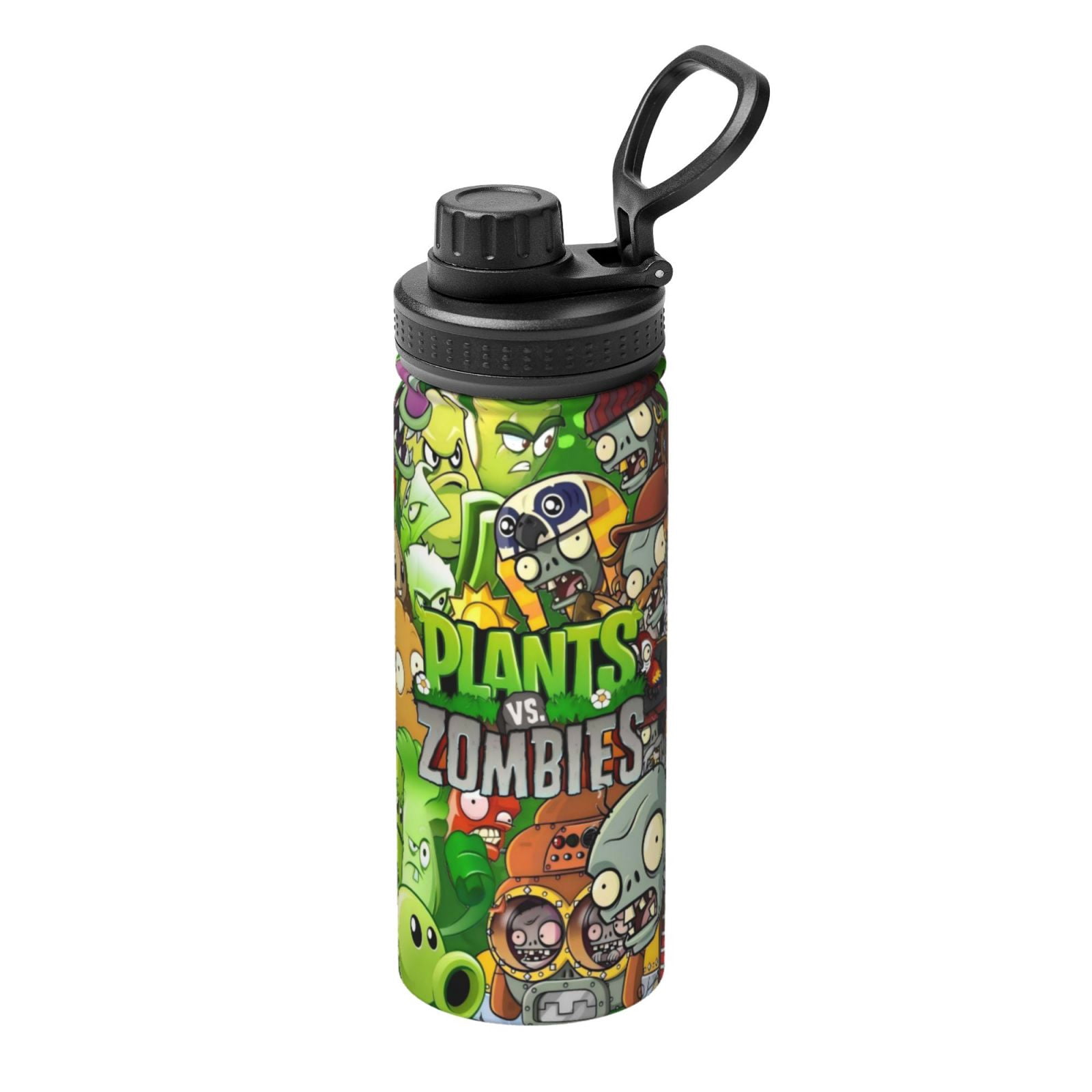 Vacuum Insulated Water Bottle Plants Vs Zombies Stainless Steel Kettle Leak Proof Double wall for Sports Gym Travel 18 Oz