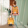 thumbnail image 2 of Costway 2PCS Kids Carry On Luggage Set 16" Tiger Rolling Suitcase with 12" Backpack Travel Yellow, 2 of 9
