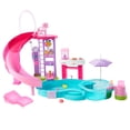 thumbnail image 1 of Barbie-Coffret Piscine de Rêve-toboggan, jacuzzi, + de 20accessoires, 1 of 7