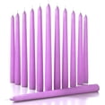 thumbnail image 1 of CANDWAX 10 inch Taper Candles Set of 12 - Dripless and Unscented - Perfect for Dinner and Household Use - Lilac, 1 of 7