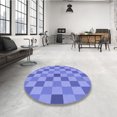 thumbnail image 4 of Ahgly Tapis Rectangulaire Lavable en Machine Intérieur Transitionnel Bleu Denim, 7 Pieds x 10 Pieds, 4 of 7
