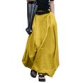 thumbnail image 1 of ZANZEA Ladies Skirts Elastic Waist Mid-Calf Length Side Pockets Skirts, 1 of 10