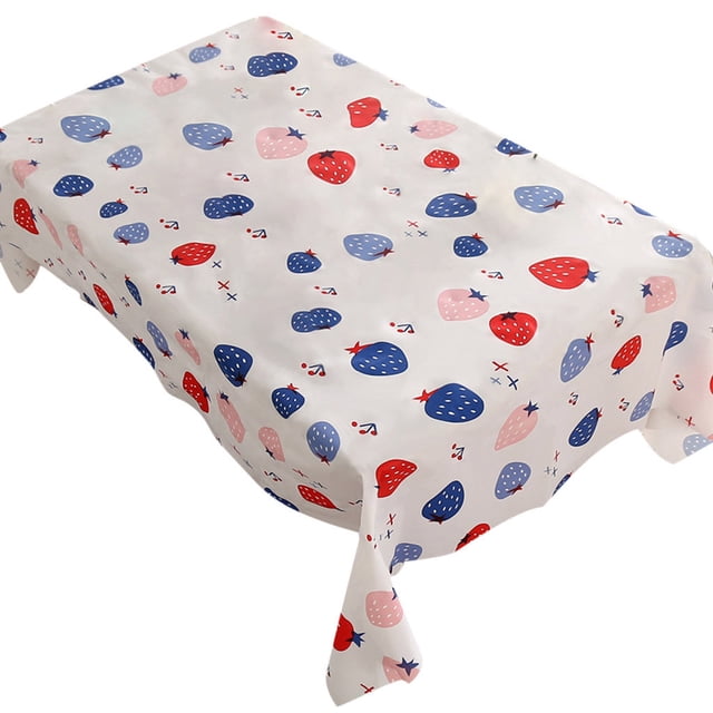 N01 Nappe Imperméable et Anti-Huile pour Cuisine Couverture de Table à Manger Décorative Nappe