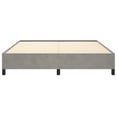 thumbnail image 4 of vidaXL Bed Frame Light Grey 183x213 cm California King Velvet, 4 of 6