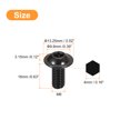 thumbnail image 2 of Unique Bargains Flanged Button Head Socket Cap Screws, 25 Pack M6x16mm 304 Stainless Steel Bolts, 2 of 5