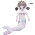 thumbnail image 2 of Adorable Cartoon Mermaid Plush Doll Soft Stuffed Toy Kid Hugging Pillow(55cm), 2 of 7