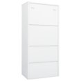 thumbnail image 3 of vidaXL Wardrobe White 80x50x180 cm Steel, 3 of 5