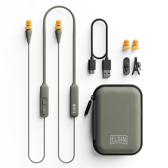 Elgin Discord Gen 2 Bluetooth Earplug Earbuds, OSHA Compliant Noise-Isolating Safety Wireless Headphones, All-Weather Earphones for Industrial Work,