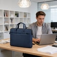 thumbnail image 2 of Fareti Laptop Bag 14 Inch, Durable Briefcase Handbag Protective Computer Case with Front Pocket, Water Resistant Carrying Laptop, 2 of 4