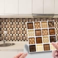 thumbnail image 2 of Wall Sticker DIY 10-Piece Ceramic Tile Paste 3D Lattice Design for Self- Wall for Home 10PCS, 2 of 8
