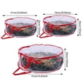thumbnail image 2 of Hearth & Gear Christmas Storage Container Christmas Wreath Storage Including Holiday Wreath Storage Bracket Zipper Christmas Storage Strap Durable Handle Closet Clothes with Lids for Storage Small, 2 of 6