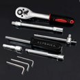 thumbnail image 3 of 46 In 1 Pcs Tool Kit & Screwdriver And Socket Set | Hand Tool Kit Wrench Set, Multi Purpose Combination Case, Precision Socket Screwdriver Car Tool Kit Set | Furniture, Bicycles Repair, 3 of 5