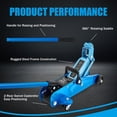 thumbnail image 4 of Toytexx 1.5-Ton Hydraulic Floor Jack, Low Profile Steel Car Jack with 360° Rotating Saddle and Rear Swivel Casters, 4 of 5