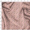 thumbnail image 4 of Soimoi Modal Satin Fabric Flycathcer Bird Print Sewing Fabric Yard 42 Inch Wide, 4 of 5