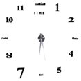 thumbnail image 2 of Fosa Modern Large DIY Wall Clock 3D Black Number Sticker Home Office Decor Watch US,3D Wall Clock Sticker,DIY Number Wall Decoration, 2 of 4