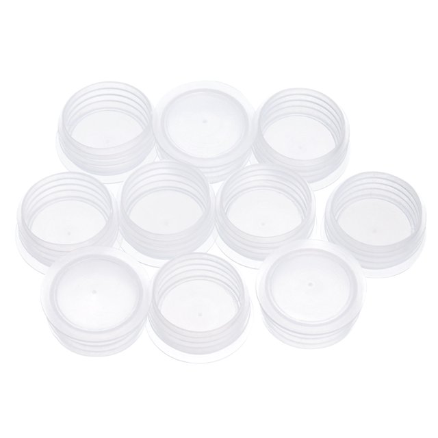 10 PCS 4/5in Salt Shaker Stoppers, Plastic Replacement Plug Stopper Clear Salt Shaker Plug Bottle Caps