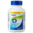 thumbnail image 1 of Equate Vitamin D 1000 IU Tablets, Bone & Joint Health Support, 500 Tablets, 1 of 5