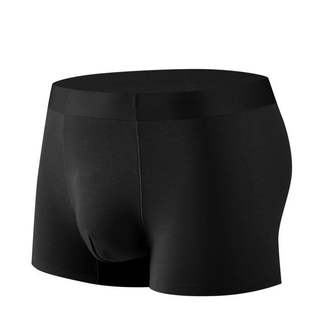 StSilkitty 1 Pack Men's Breathable Boxer Briefs Mid Waist Elastic Underwear No Riding up Lightweight Underpants