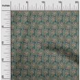 thumbnail image 1 of oneOone Viscose Jersey Fabric Leaves & Floral Block Decor Fabric Printed BTY 60 Inch Wide, 1 of 4