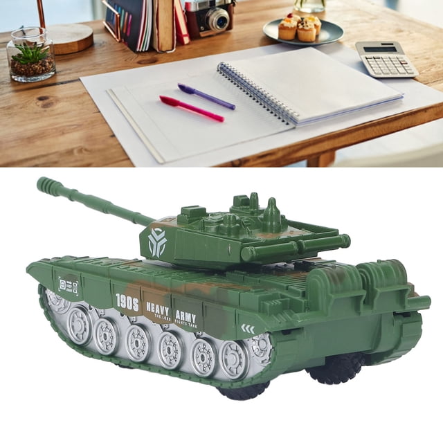 Jouet Camion Militaire, Modèle de Véhicule de Combat Cool à Rétrofriction pour Garçons Char Militaire
