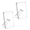 thumbnail image 2 of DOLITY 2 Pieces Acrylic Photo Picture Frame Portrait Photograph Artwork Modern Tabletop 5x7inch, 2 of 7