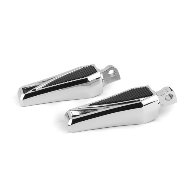 Krator Repose-Pieds Fantômes, 1 Paire, Chromé, Compatible avec 1993-2009 Harley Davidson Dyna Low Rider FXDL