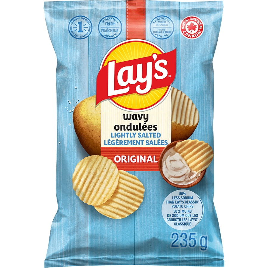 Lay's Wavy Lightly Salted Potato Chips