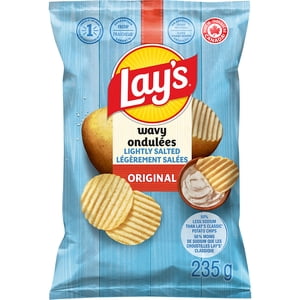 Lay's Wavy Lightly Salted Potato Chips