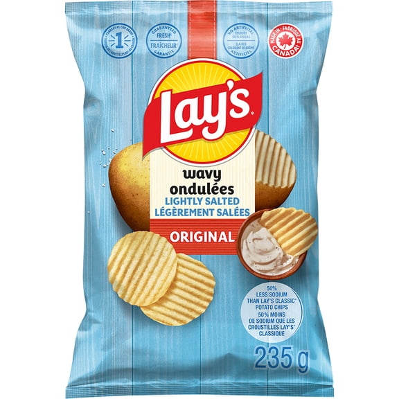 Lay's Wavy Lightly Salted Potato Chips