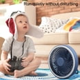 thumbnail image 1 of Boovnll Ventilateur de Plafond Petit Rechargeable Usb Portable à Intensité Réglable pour Extérieur Intérieur Ventilateur Suspendu de Bureau Veilleuse Ventilateur Multifonction Lumière, 1 of 5
