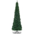 thumbnail image 1 of Patiojoy 9' Artificial Slim Christmas Tree Pencil Shape Home Holiday Decor Green, 1 of 9