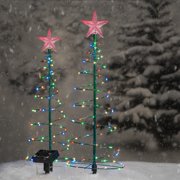 Suncoda Holiday Solar Lights, LED Christmas Solar Lights Christmas Tree Warm Color Lights Colored Light Two Options 8 Lighting Modes Holiday Decoration Outdoor Garden Patio Decoration 1Pcs