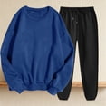thumbnail image 4 of Yuyuzo Sweatsuits for Women Crewneck Sweatshirts Jogger Sweatpants 2 Piece Outfits Color Block Tracksuits, 4 of 6