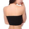 thumbnail image 2 of Fortune Women Bra Plus Size Strapless Bra Bandeau Tube Removable Padded Bra, 2 of 8