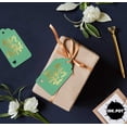thumbnail image 4 of Inkdotpot Pack Of 100 Merry And Bright Christmas Favor Paper Tags Craft Real Gold Foil Hang Tags, 4 of 6