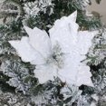 thumbnail image 2 of Recommended To Combine Multiple Pcs Velvet Christmas Flowers Christmas Flower Cuttings Artificial Flowers - White Model 28x28cm Recommended To Sell In Combination, 2 of 8