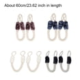 thumbnail image 3 of pitrice 2 Pieces Cotton Door Pull Replacement Tear-resistant Flexible Pet Rope Teething Baby Safety Rope Handle Accessories Black, 3 of 9