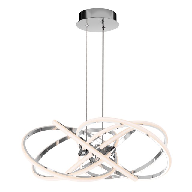 Artika Maelstrom Modern Pendant Light Fixture, Chrome