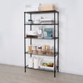 thumbnail image 2 of Hyper Tough 5 Tier Metal Storage Rack, Black Color, 350lbs Loading Capacity for Each Shelf, 5 Tier Shelving, Heavy Duty Metal Shelf, 2 of 7