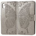 thumbnail image 1 of Wallet Case for iPhone, Embossed Butterfly Flower Premium PU Leather [Kickstand] [Card Slots] [Wrist Strap]Cover for iPhone, 1 of 7
