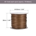 thumbnail image 2 of Unique Bargains Beading Thread Bracelet Weave Bead Craft Cord 2.5mm 78M/Roll (85-Yards) Decorative String, Brown, 2 of 7