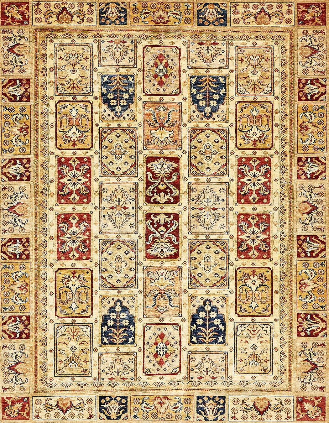 Ahgly Company Indoor Rectangle Abstract Red Abstract Area Rugs, 7' x 9'