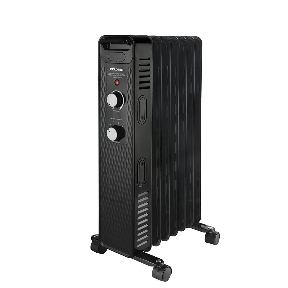 Pelonis 1500W Oil-Filled Electric Radiant Heater with 3 Heat Settings